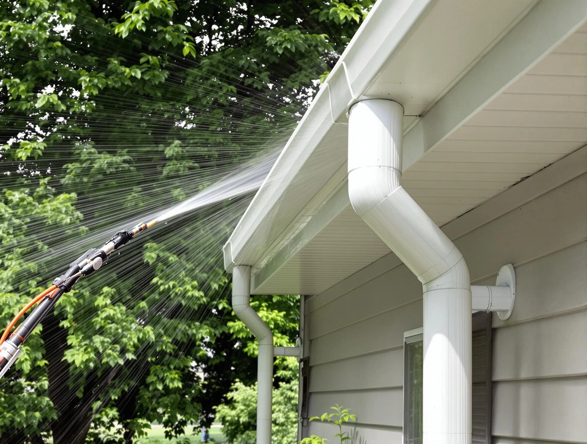 Cleared gutters by Lyndhurst Roofing Company for a clean drainage system in Lyndhurst, OH