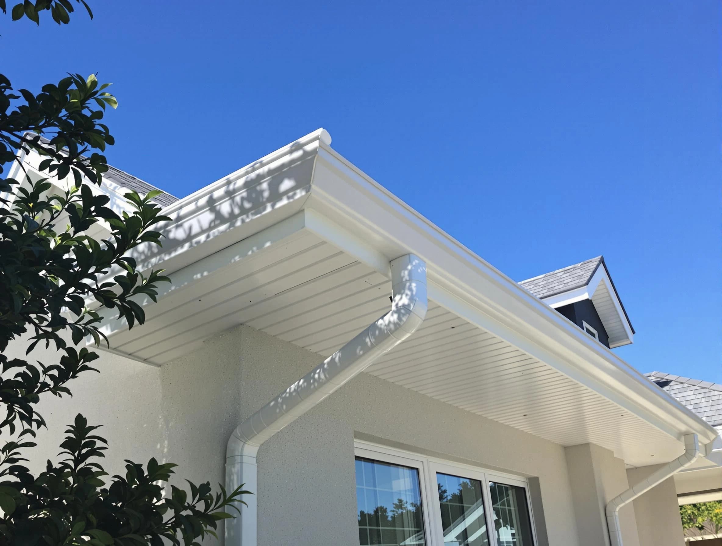 Custom-fit rain gutter system by Lyndhurst Roofing Company in Lyndhurst, OH