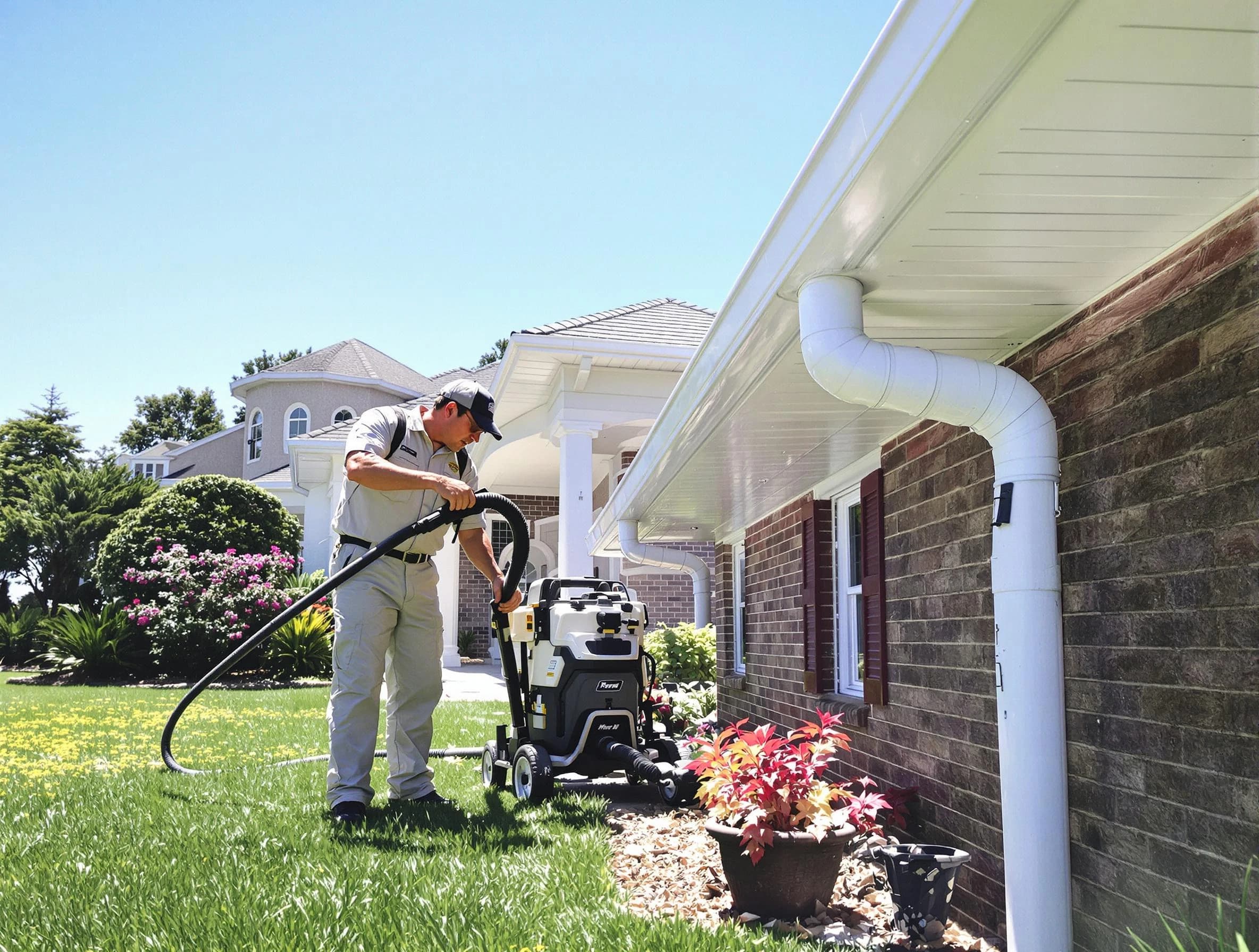 Downspout Cleaning in Lyndhurst