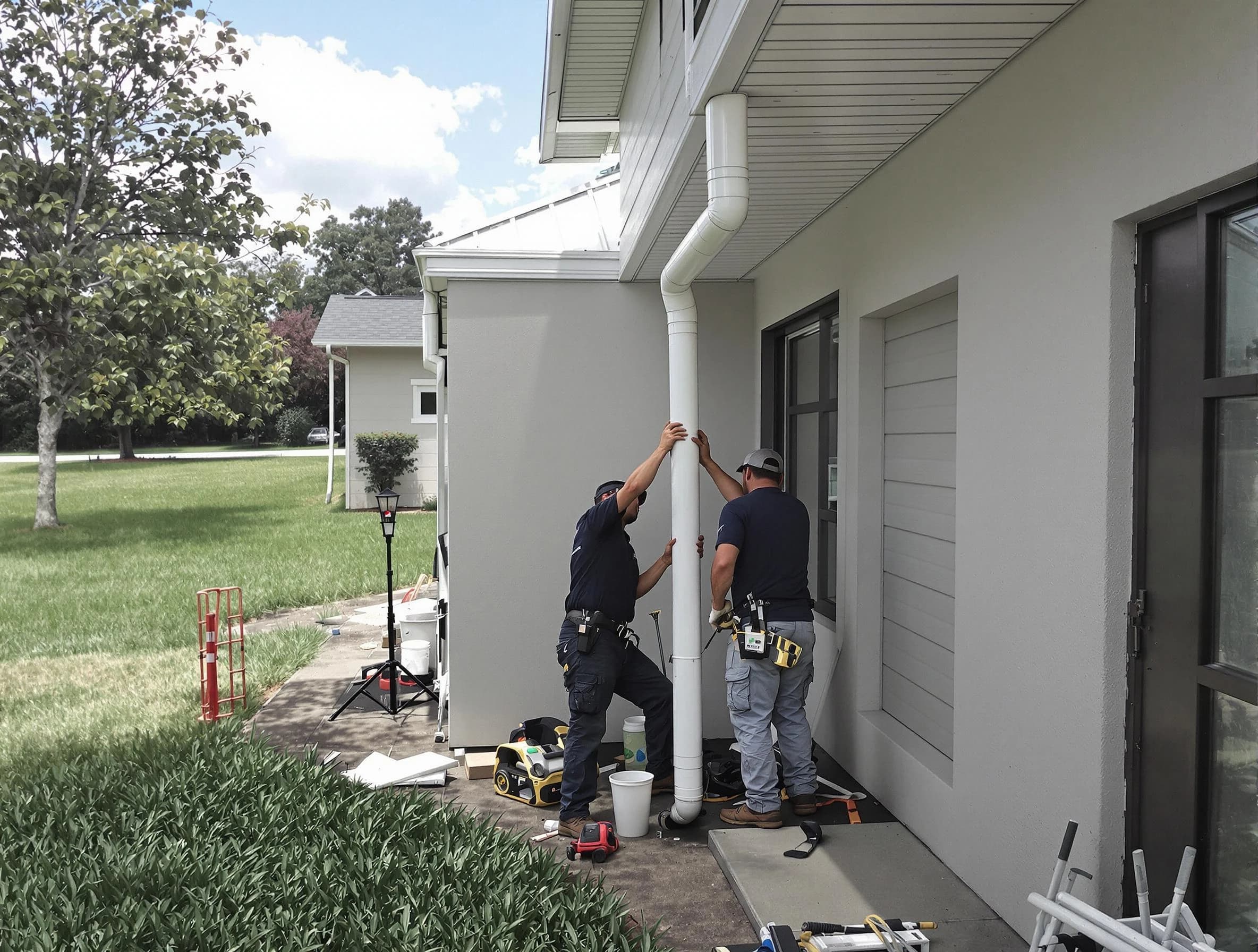 Downspout Installation in Lyndhurst